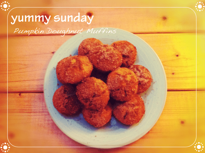 yummy sunday - pumpkin doughnut muffins